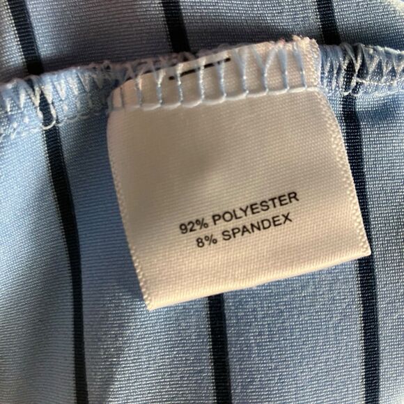 Peter Millar Polo L Blue Striped International Golf Federation Summer Comfort - Picture 6 of 9